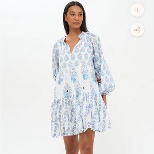 Oliphant Balloon Sleeve Short Dress is Selva Lilac